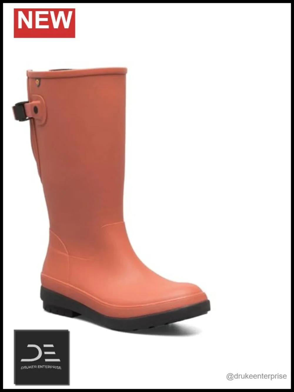 Waterproof Pull-On Knee-High Boots with Eco-Friendly Footbed